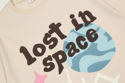 Lost In Space Baskılı T-Shirt