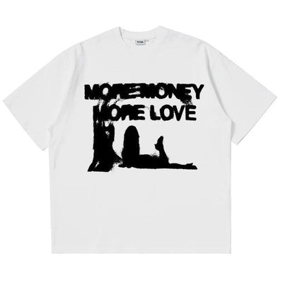 More Money More Love Konseptli Oversize T-Shirt