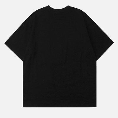 Gölge Temalı Oversize Tasarım T-Shirt