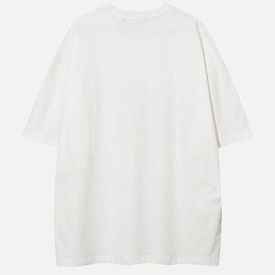 Grafik Baskılı Oversize T-Shirt