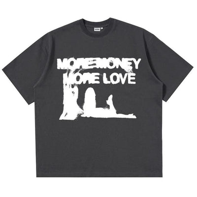 More Money More Love Konseptli Oversize T-Shirt